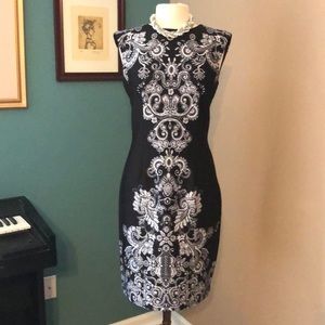 Liz Claiborne black and white beautiful dress